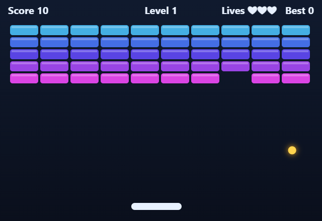 Breakout screenshot